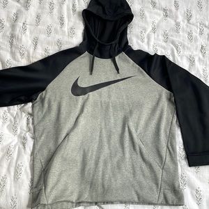 Grey and black did-fit hoodie